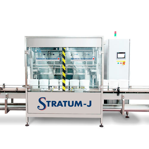 Riempitrice automatica - STRATUM J  - Shemesh Automation Ltd - per secchi / per liquidi / per l'industria agroalimentare