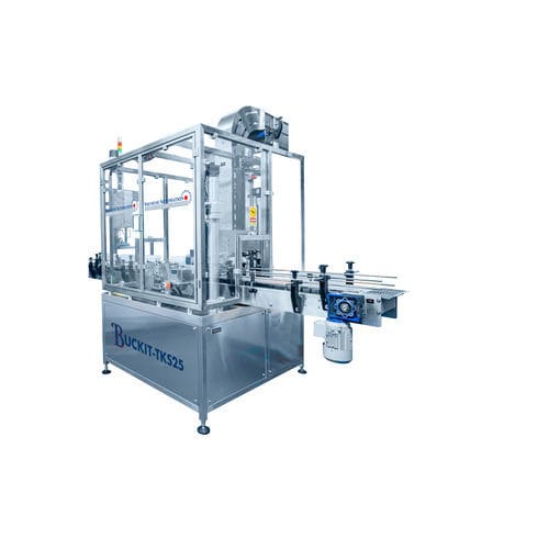 Macchina di riempimento per secchi - SAS-J BuckIt TSK 25 - Shemesh Automation Ltd - per salviette umide / verticale / ad alta velocità