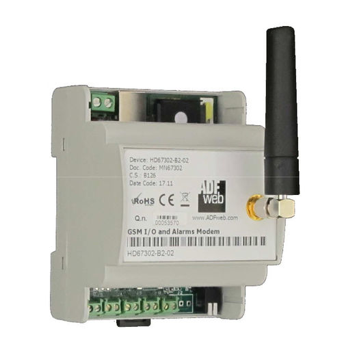 Modem GSM - HD67302-B2-11 - ADFweb.com - di allarme / su guida DIN / con I/O digitale