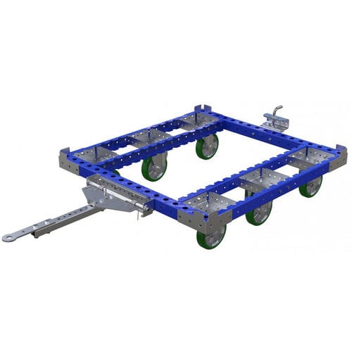 Carrello da trasporto - Q-007-1840  - FlexQube - in acciaio / porta-contenitori / a sei ruote