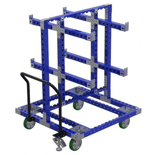 Carrello per movimentazione - Q-100-0365  - FlexQube - in metallo / con rotelle