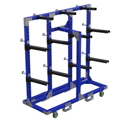 Carrello per movimentazione - Q-100-0942  - FlexQube - in metallo / a ponte / multiuso