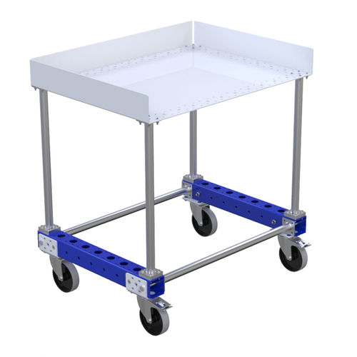 Carrello postazione di lavoro - Q-100-0917  - FlexQube - in metallo / con rotelle