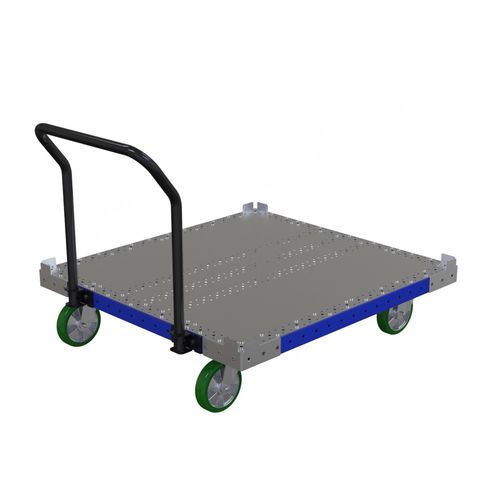 Carrello da trasporto - Q-100-0929  - FlexQube - in metallo / a pianale ribassato / porta-contenitori