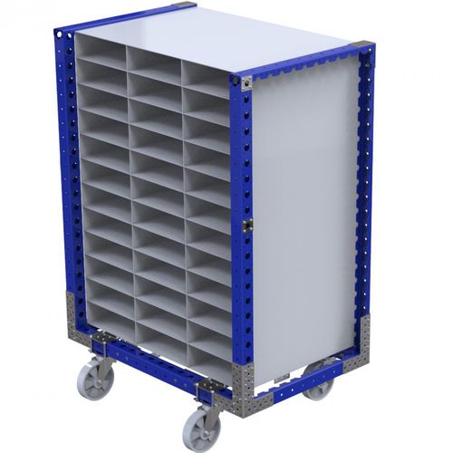 Carrello per movimentazione - Q-100-0313  - FlexQube - in metallo / con rotelle