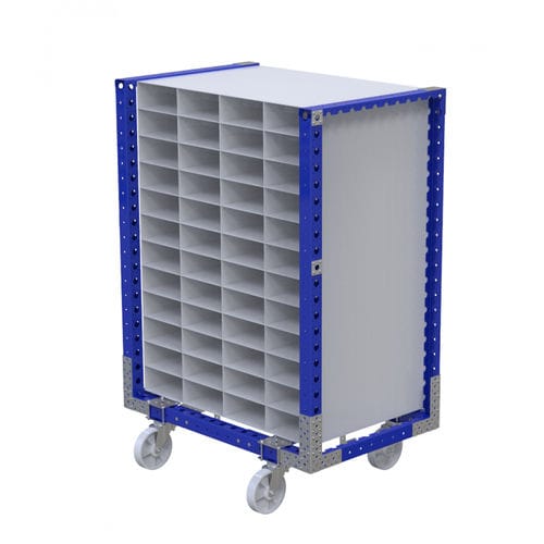 Carrello per movimentazione - Q-100-0310  - FlexQube - in metallo / con rotelle