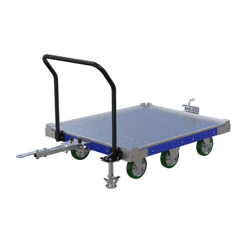 Carrello da trasporto - Q-100-0964  - FlexQube - in metallo / a pianale ribassato / porta-contenitori