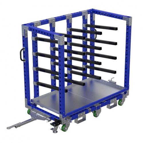 Carrello da trasporto - Q-100-0618  - FlexQube - in metallo / a ripiani / per carichi pesanti