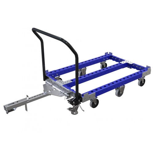 Carrello per movimentazione - Q-007-3074  - FlexQube - in metallo / porta-contenitori / a sei ruote