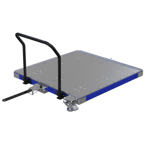 Carrello per movimentazione - Q-100-0987  - FlexQube - in metallo / a pianale ribassato / a sei ruote