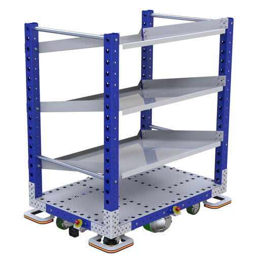 Carrello da trasporto - Q-041-0022   - FlexQube - a ripiani / a motore