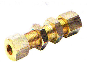 Raccordo idraulico - art.233 - MASTERTUBI spa - ad avvitamento / in ottone / passaparete