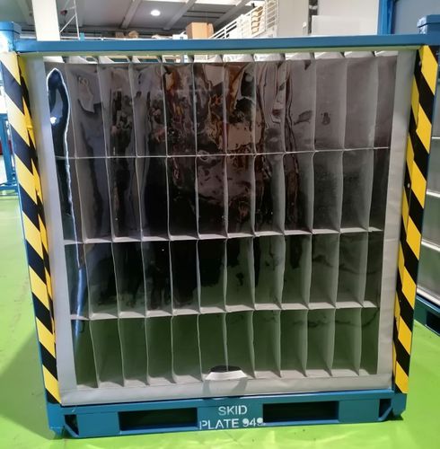 Cassetta in PVC - MGR srl - in acciaio / per movimentazione / a rotelle
