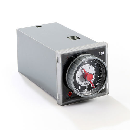 Temporizzatore elettromeccanico - S48 - ELETTROMECCANICA CDC s.r.l. - multifunzione / montato su pannello / girevole