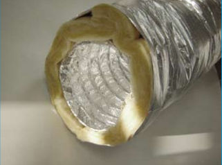 Condotto d'aerazione flessibile - ISODEC 25 - F.C.R. SPA - in poliestere / in alluminio / a spirale