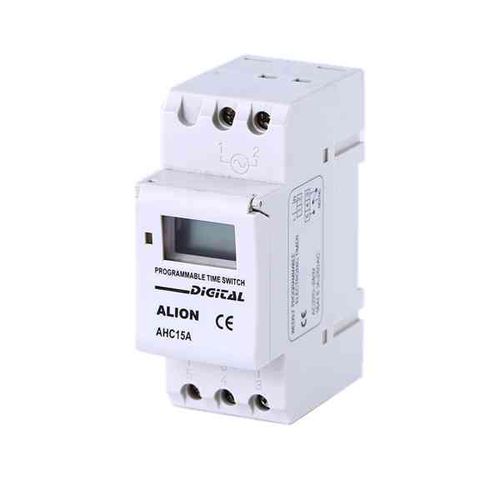 Interruttore orario digitale - AHC15A - Wenzhou ALION electronics Co.,Ltd - su guida DIN