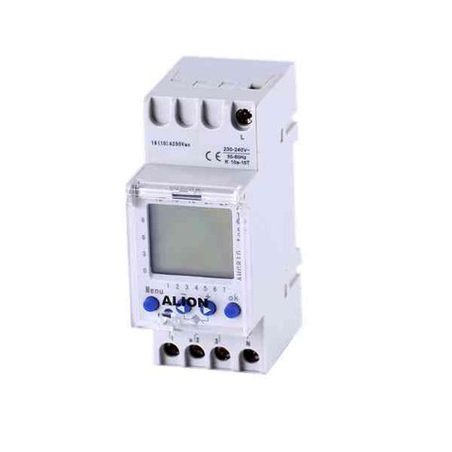 Interruttore orario digitale - AHC810 - Wenzhou ALION electronics Co.,Ltd - su guida DIN