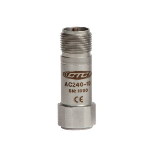 Accelerometro 1 asse - AC14, 24 series - Connection Technology Center Inc. - piezoelettrico / in miniatura