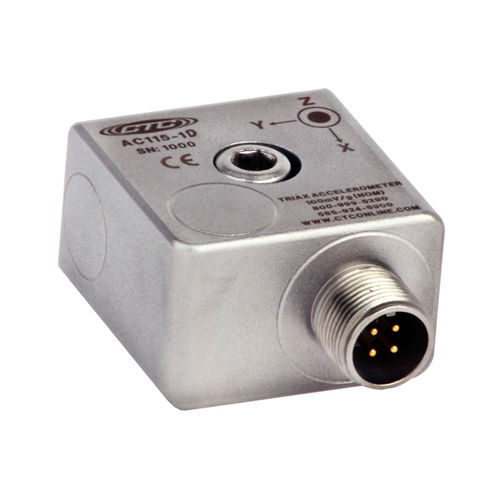 Accelerometro triassiale - AC1, 2, 3  series - Connection Technology Center Inc. - biassiale / piezoelettrico