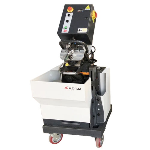 Smussatrice elettrica - SKF-900 - Aotai Machine Manufacturing Co., Ltd - mobile / per piastre metalliche / in acciaio inossidabile
