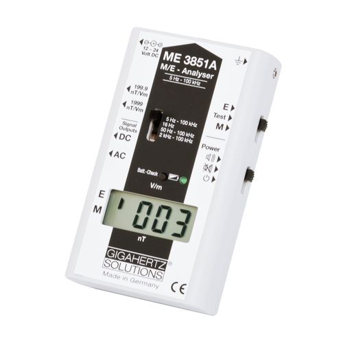 Apparecchio di misura di campi elettromagnetici - ME3851A - GIGAHERTZ SOLUTIONS - digitale / per edificio / portatile