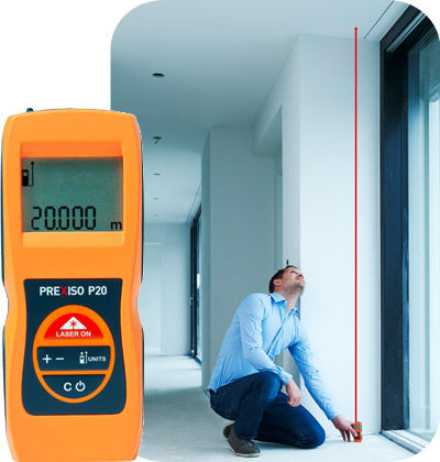 Telemetro laser - Prexiso P20 - PREXISO - portatile / con misurazione continua