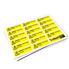 Etichetta di identificazione - SolarTags - SOLAR SEAWARD - di sicurezza / in lastre