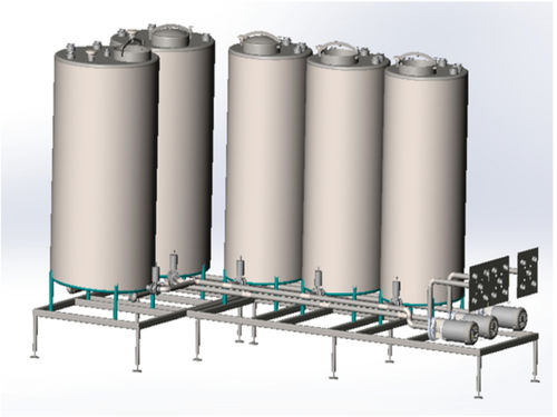 Unità cleaning-in-place per l'industria agroalimentare - TK series - GD Process Design, LLC - in acciaio inossidabile