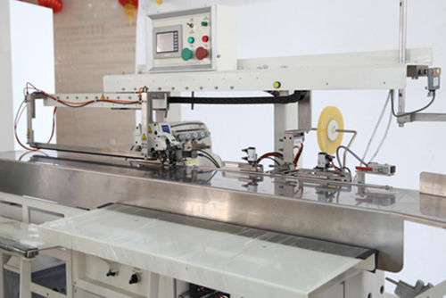 Macchina da cucire fissa - ABF-B/HX-6816TA - Hikari (Shanghai) Precise Machinery Science & Technology Co - con comando a touch screen / automatica / per carré posteriore
