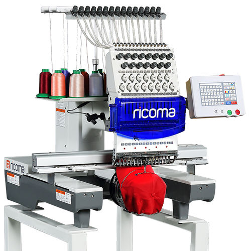 Macchina da ricamo monotesta - TC SERIES - RiCOMA International Corporation - con 15 aghi / per berretti