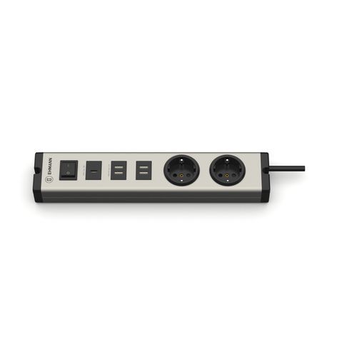 Multipresa 2 prese - 0601x0g02203301 - Bodo Ehmann GmbH - USB / con interruttore