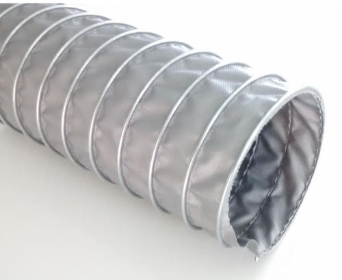 Condotto d'aerazione flessibile - ABC 300 TISSU M0 - ABC FLEX - in tessuto di vetro rivestito silicone / a spirale