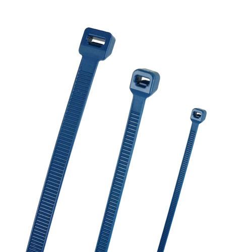 Fascetta stringicavo in metallo - CTMD2.5-100BL	 - Vital Parts ltd - in nylon / identificabili dal metal detector / autobloccante