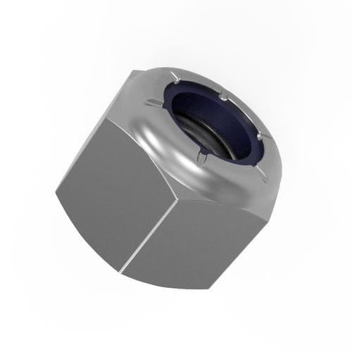 Dado esagonale - LN982-M series - Vital Parts ltd - a collarino / in acciaio inossidabile / in nylon