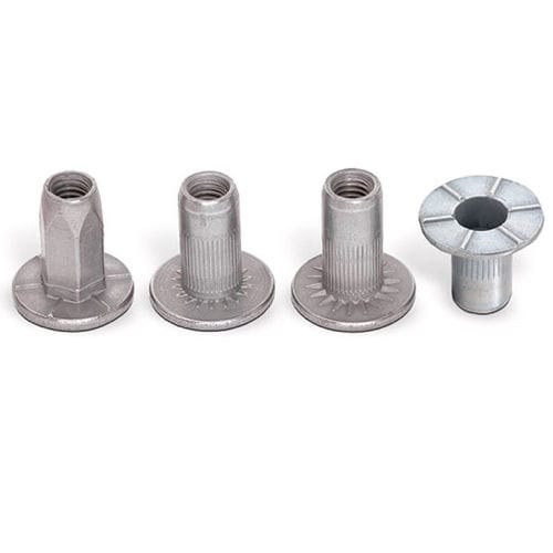 Dado autoagganciante cieco - Under and over-head serration - HONSEL-Group - in metallo