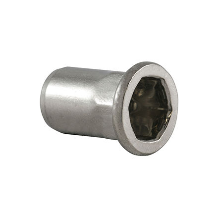 Dado semiesagonale - HEXATOP-E-FK - HONSEL-Group - autoagganciante cieco / in acciaio / in acciaio inossidabile
