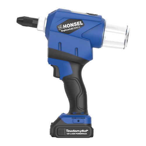 Rivettatrice a batteria - RivSmart eBZ ZERO S - HONSEL-Group - per rivetti a strappo