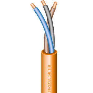 Cavo ottico ignifugo - FIRECEL SR 118 - Cavicel - di dati / di allarme