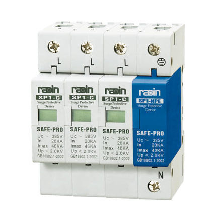 Limitatore di sovratensione contro le sovratensioni - SP1-NPE - Radin Electric Technology Co., lTD - a scarica di gas / 2 poli / 3 poli