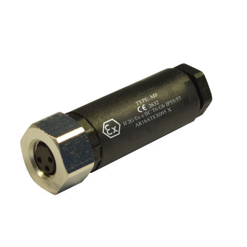 Connettore M8 - 08FC3000-S-ATEX - H.T.P. - di alimentazione elettrica / diritto / circolare