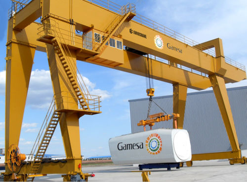 Gru a cavalletto su guida di scorrimento - T0093 - Eurocrane(China)Co.,Ltd - per officina / per l'industria eolica / bitrave