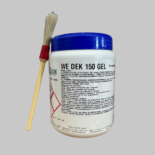 Gel per acciaio inossidabile - WE DEK 150 GEL - WE KEM snc - decapante