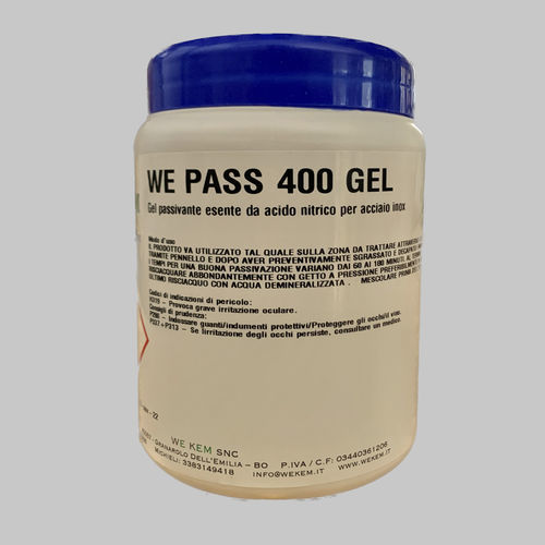 Passivazione dell'acciaio inossidabile - WE PASS 400 GEL - WE KEM snc - industriale