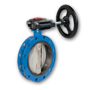 Valvola a farfalla - 2314 - INTERNATIONAL FLUIDES CONTROLES - con volante / per gas / con doppia flangia