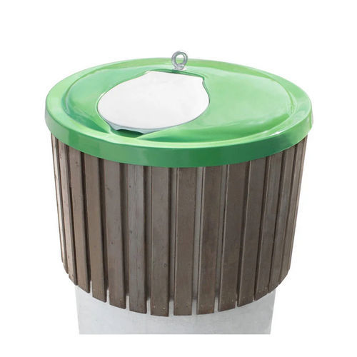 Contenitore per rifiuti in HDPE - ENVOTEC - interrato / per rifiuti urbani / con coperchio