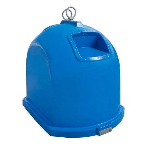 Contenitore per rifiuti in HDPE - ENVOTEC - con caricamento laterale / per il riciclaggio / con coperchio