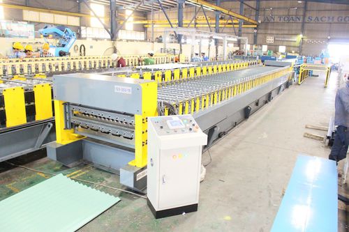 Profilatrice per pannelli per copertura - AMECO INDUSTRIAL JOINT STOCK COMPANY - automatica / controllata da PLC / a doppio strato