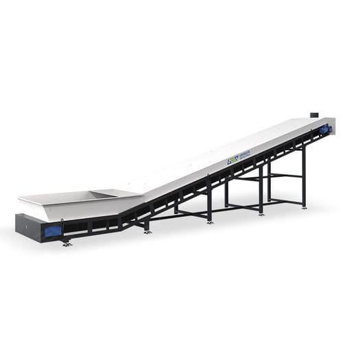 Trasportatore a nastro - GBC series - GEP ECOTECH CO., LTD. - inclinato / con motore elettrico / per l'industria del riciclaggio