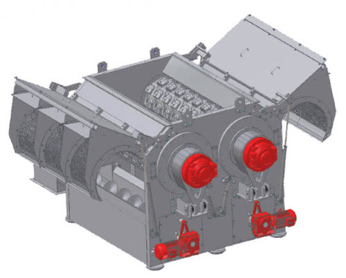 Trituratore a due alberi - PowerCut - BP-Recyclingsystems GmbH - per legno / carta / per rifiuti