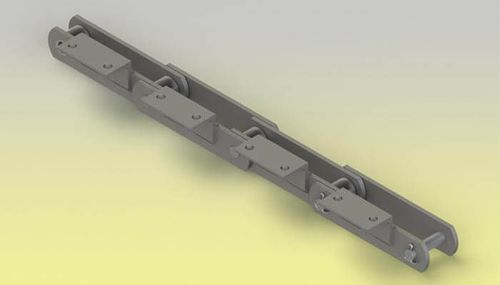 Catena di trasporto in acciaio inossidabile - M series - Z.M.C. SRL - con attacchi